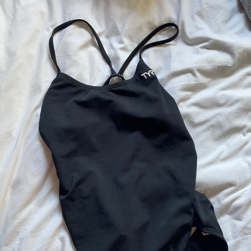 TYR black open back suit